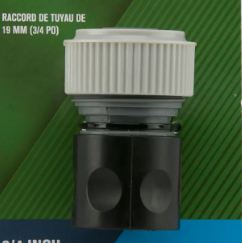 Hose Connector Plastic 1.27Cm (1-2In) Red And Black Ace