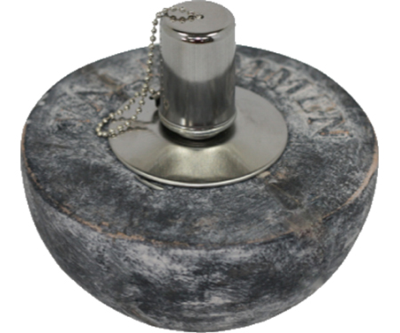 Torch Table Top Terrecotta Stone Dia 13.5Cm X