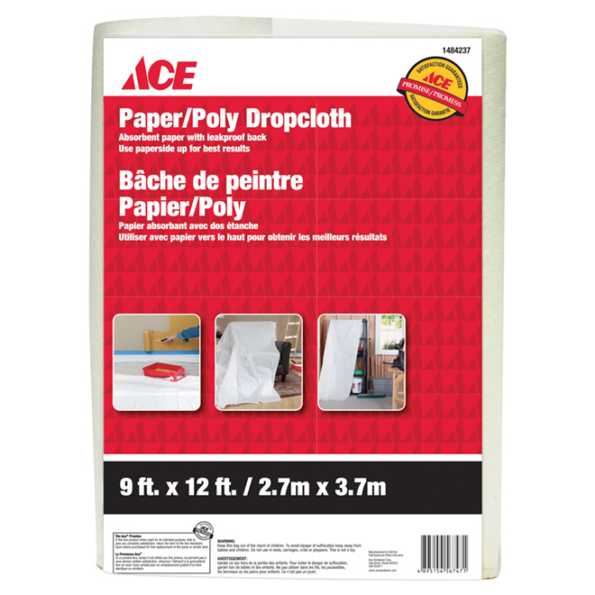 Dropcloth 9X12 Papr-Poly