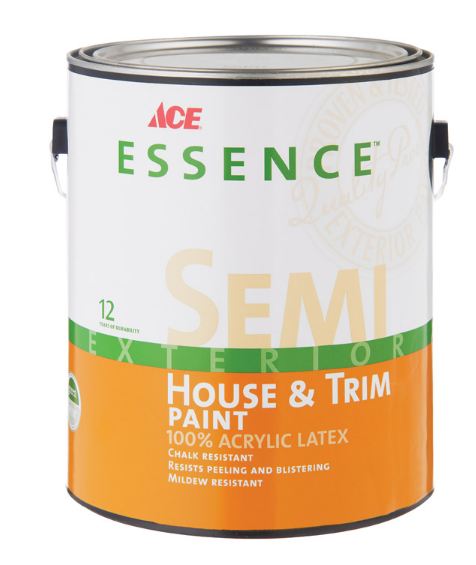 Ace Essence Semi-Gloss Tintable Base Acrylic Latex House & Trim Paint Outdoor 1 gal