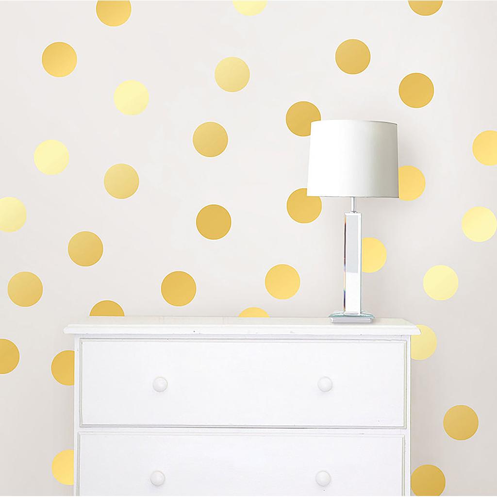 Gold Confetti Dot Decals