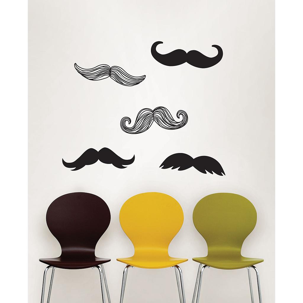 Mustache Wall Art Kit