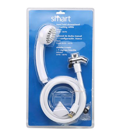 Handheld Showerhead Single Setting 3.94In (150Cm), Head 60In (152Cm) Hose Pvc Plastic Smart