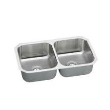 Elkay Neptune Undermount Stainless Steel 32 in. Double Bowl Kitchen Sink