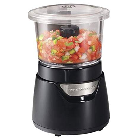 Hamilton Beach Stack & Press 3 Cup Glass Bowl Chopper