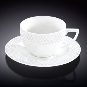 WILMAX Tea Cup and Saucer  8 oz 240 Ml.