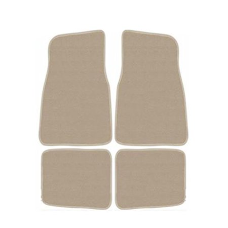 Mat Floor Mat 4 Piece Basic Carpet Tan Custom
