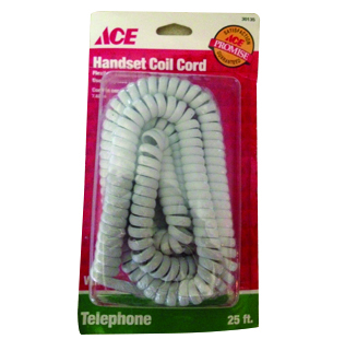 Ace Coil Cord  White