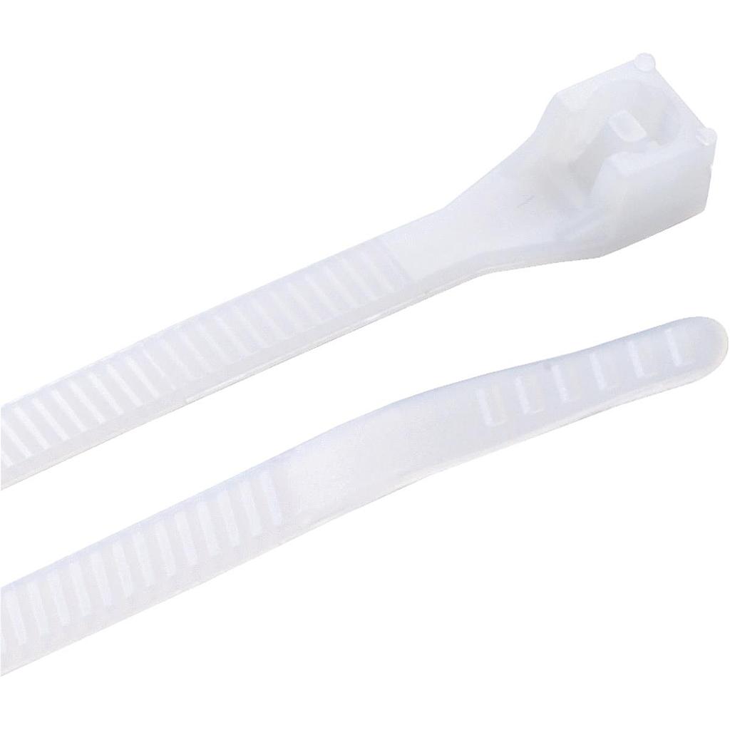 TIES CABLE WHT 4" 100PK.