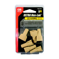 Wire Conectr Tan Hx Cd/6