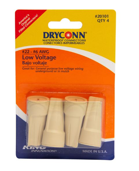 Wire Conn Wtprf 4Pk Tan.