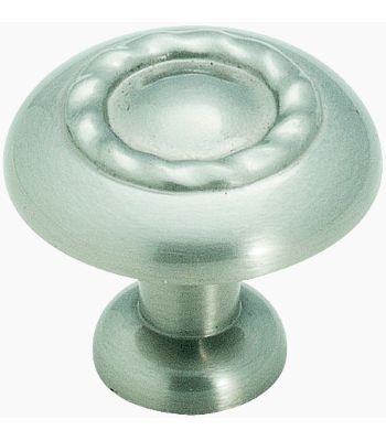 KNOB ROPE 1.25"SAT CHRME.