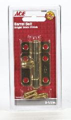 Barrel Bolt 2 1/2 (6.35Cm) Brass Ace