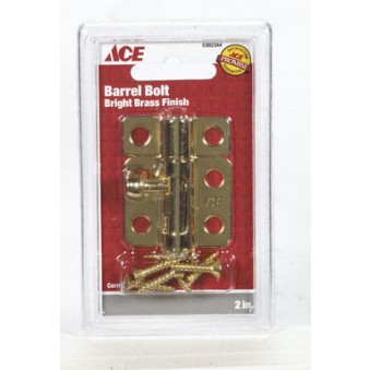 Barrel Bolt 2In (5.08Cm) Brass Ace