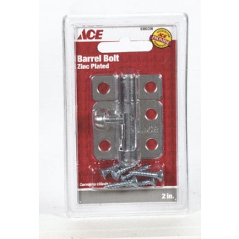 Barrel Bolt 2In (5.08Cm) Zinc Ace
