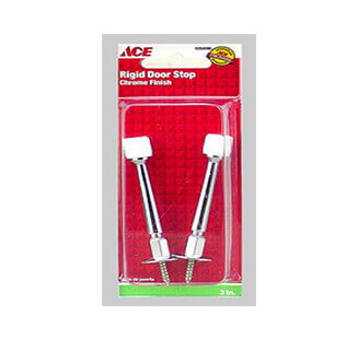 Doorstop Floor Rigid Chrome Ace