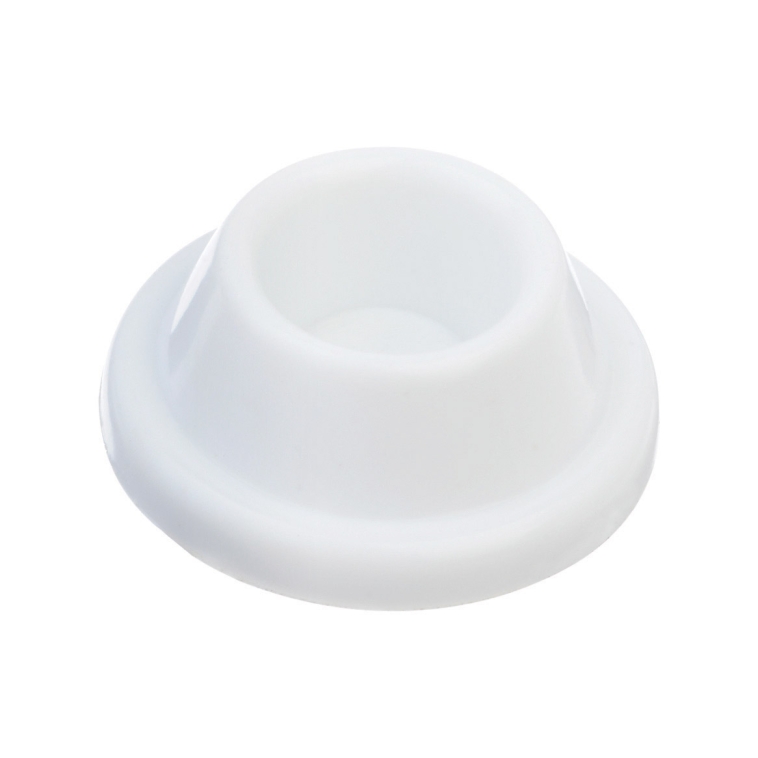 Wall Door Stop 4 .76Cm  (1 7/8In) White Plastic Ace