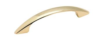 cabinet pull 3" center Allison polished brass