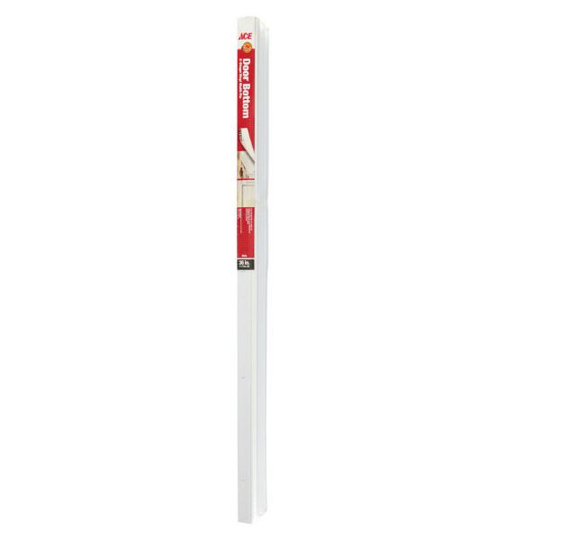 U-Shaped Door Bottom Vinyl 91.4Cm (3Ft) White Ace Cancel
