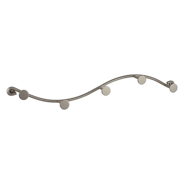 Sweep 5 Hook Single Rack Wall Mount With Scre