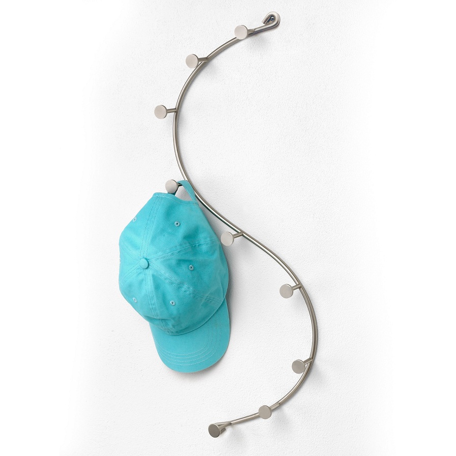 Sweep 9 Hook Single Rack Wall Mount With Scre