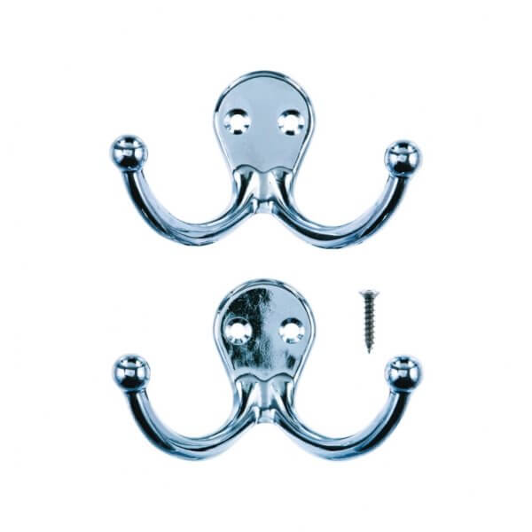 Garment Double Hook 76Mm (3In) Satin Ace