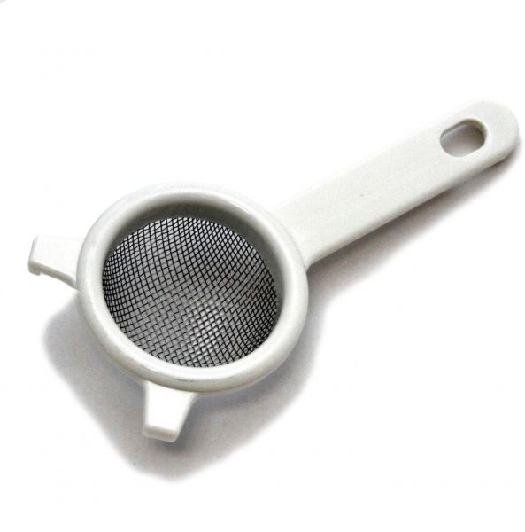 Strainer Ss 2.5" Wht Hdl                