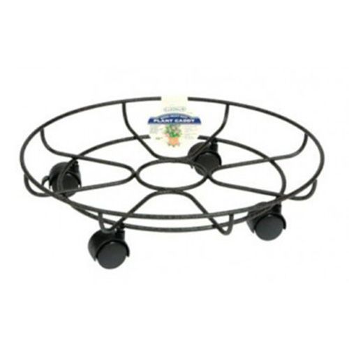 Gardman 4.5 in. H x 16 in. W Metal Planter Caddie Black