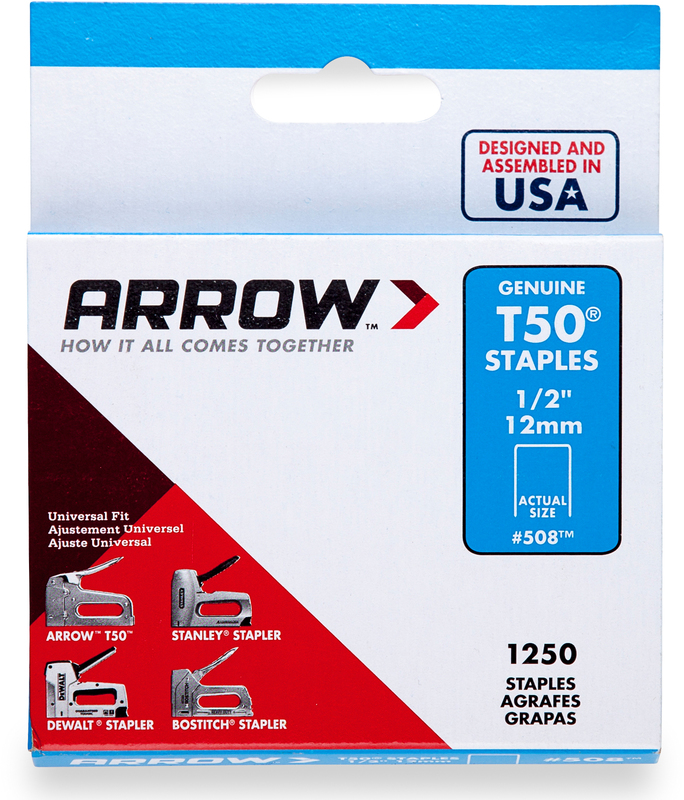 Staple 1/2" T-50 1250Pk