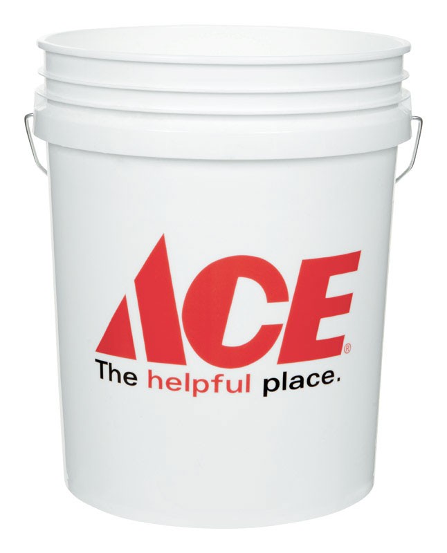 Plstc Bucket 5G Wht Ace
