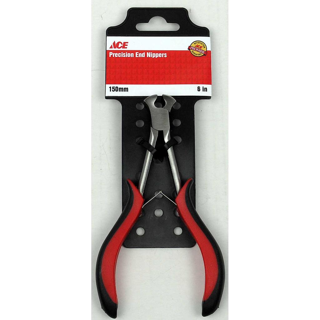 Precision End Nipper Pliers 6In (15Cm) Tpr Grip Ace.