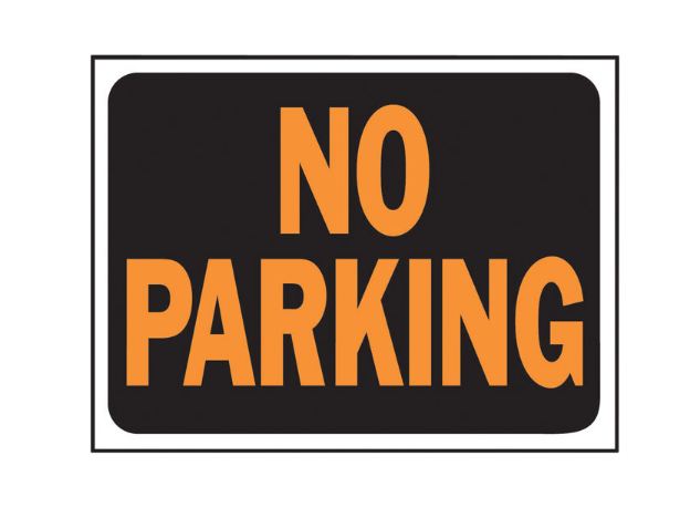 Sign No Park 9X12" Plstc                