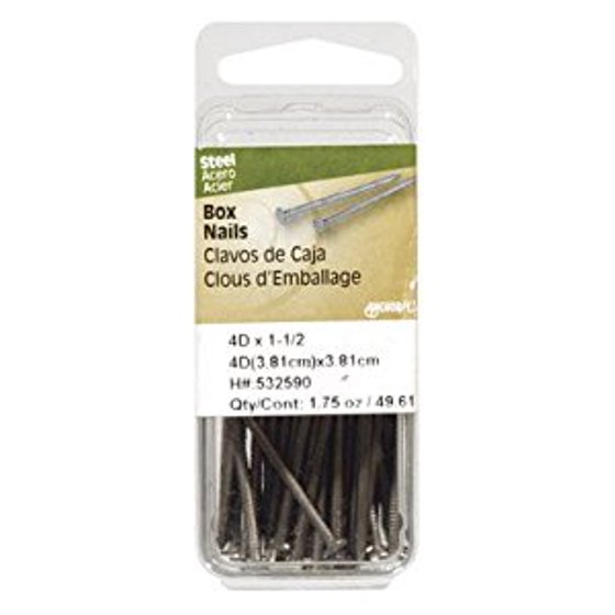 Hillman 8D 1-1/2 in. Box Polished Steel Nail Large