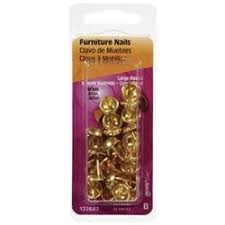 FURNITURE NAIL BRASS25PK