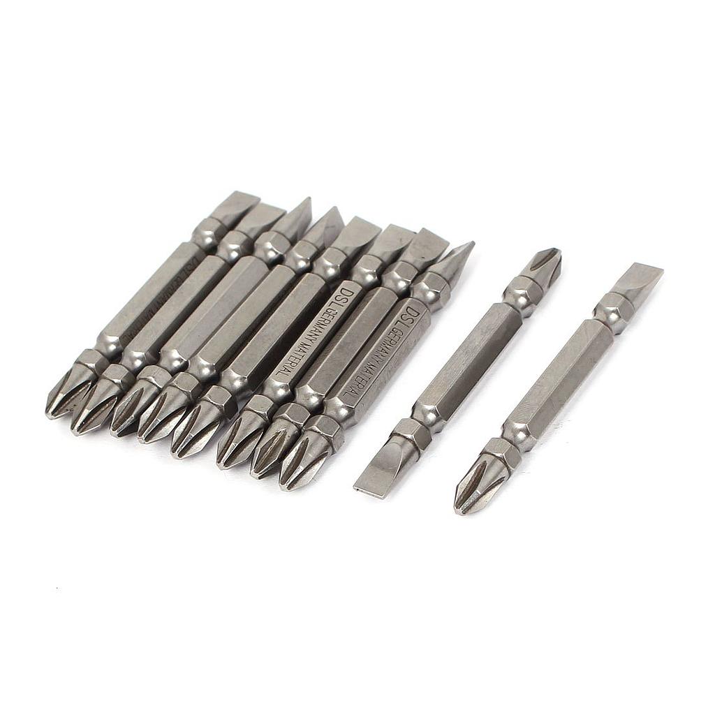 2 Pc Screwdriver Set Phillips #2 X 4In, (#2 X 10Cm) Slotted 1-4In X 4In (6Mm X 10Cm) Double Dippe