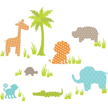 Jungle Friends Wall Art Kit