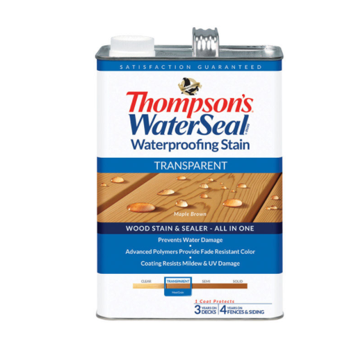 STAIN WTRPRF MPLBRWN GL                 