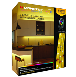LED MOOD LIGHT STRIP 3PK                