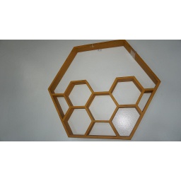 Wooden Hexagonal Cupboard