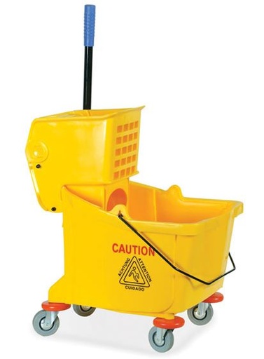 CAUTION/BRUTE MOP BUCKET & WRINGER COMBO 36QT