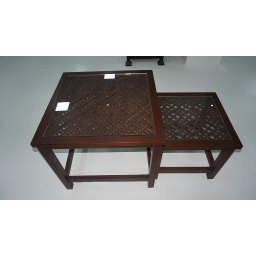 Hand Crafted Wooden Pair Coffee Tables