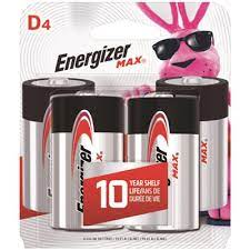 ENERGZR MAX BATT D CD4.