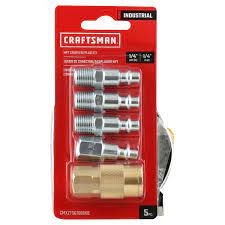 CM COUPLR&PLG ST 1/4"5PC