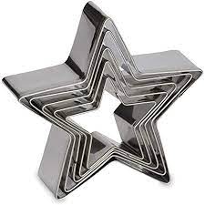 COOKIE CTRS STAR 6PC