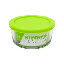 DISH/LID RND GLS 2CP