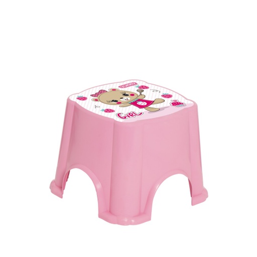 Child s Stool - Pink Bear