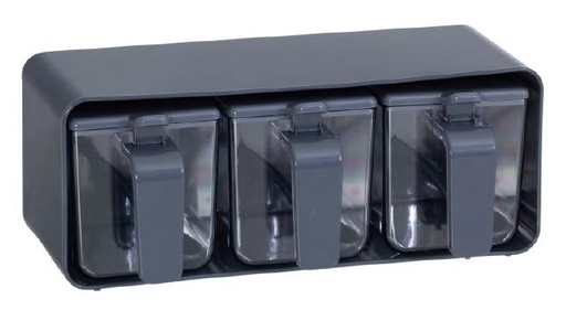 3 Piece Spice Set-Grey-PVC