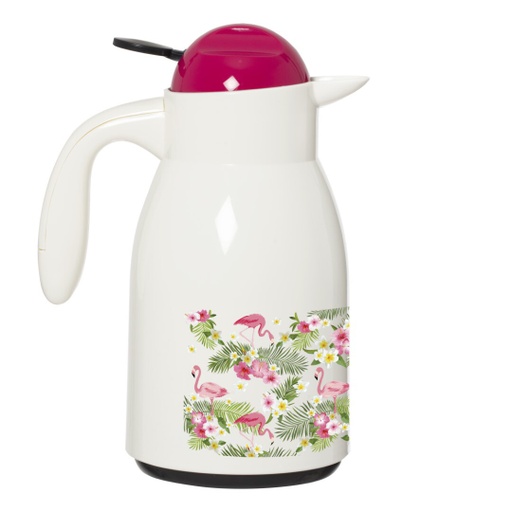 Decorated Vacuum Flask-Flamingo