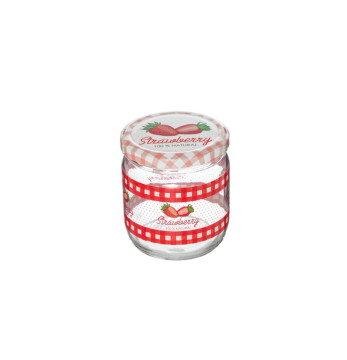 425 cc Decorated Jar -Strawberry