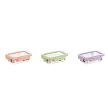 0.6 lt Airtight Food Container - Soft Mix Colour